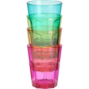 Flamefield Juomalasit Soda 100 % SAN, 4 kpl, pinottava