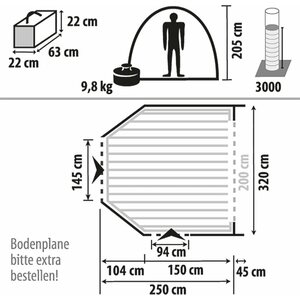 Berger Kylkiteltta 180-220 Touring Easy
