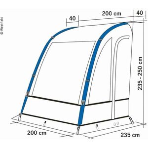 Reimo Tent Matkateltta LYNX AIR 200, ilmaputkistolla