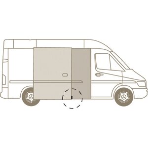 Ovistoppari Fiat Ducato sivuoveen alk. vm. 2007