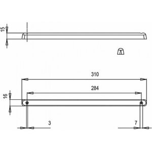 Jokon Lisäjarruvalo, 12 V, 28 LEDiä, 310 x 16 mm