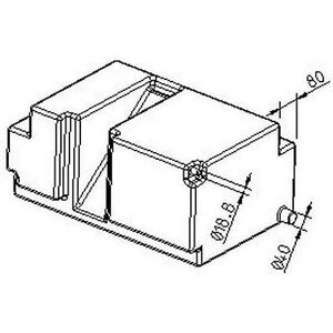 Raikasvesisäiliö 100L, Transit alk. vm.2000