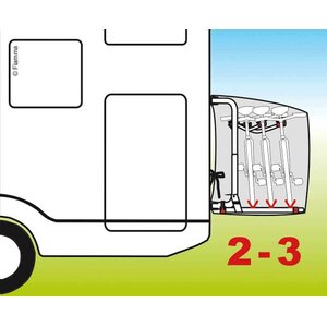 Fiamma (R) Polkupyörän suojapussi 2-3 pyörälle