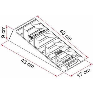 Fiamma Oikaisukiilat Level Pro 2 kpl, harmaa