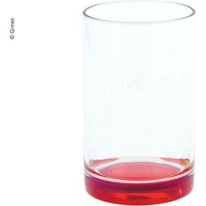 Gimex Trinkglas aus SAN, rotfarbener Boden,