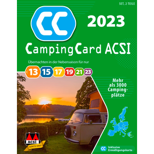 ACSI Campingcard Acsi 2023, sisältäen alennuskortin