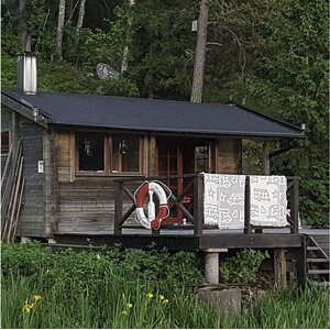 Pufz Viltti asuntoauto logolla valkoinen / harmaa