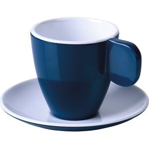 Melamin Espresso-Tassen, 2er-Set, dunkelblau