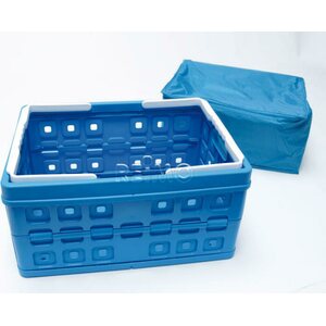 Klappbox 32L mit Kühltasche, blau/weiss
