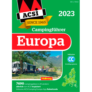 ACSI Campingführer Europa 2023, sisältäen alennuskortin