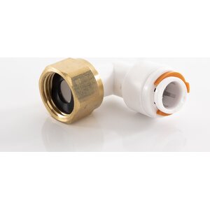 Carbest Kulmaliitin 12 mm putki - 1/2" liitosmutteri