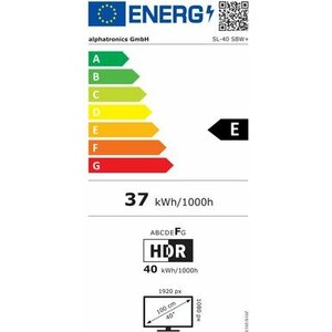 Alphatronics SL-40 SBW plus LED-TV kolmivirittimellä