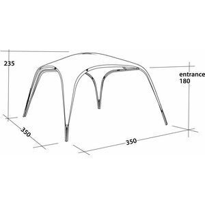 Outwell Summer Lounge L Pavilion 350x350x235 cm