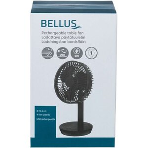 Bellus Pöytätuuletin Ladattava 16,5 cm 5 W