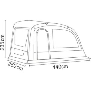 Reimo Tent ADRIA ACTION 391 AIR- ilmakaariteltat