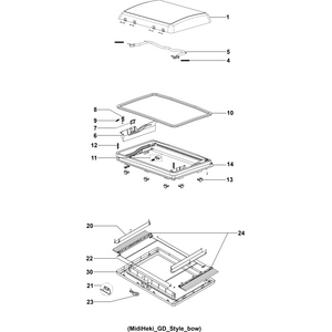 Dometic Parts Laskosverhopari Midi Heki Hyttys- ja pimennysverho