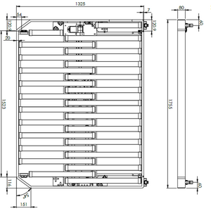 Carbest Nostovuode vaijerilla 1760x1325 mm