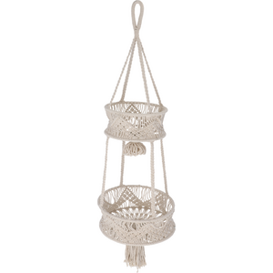 Camplife macrame ripustettava säilytyskori