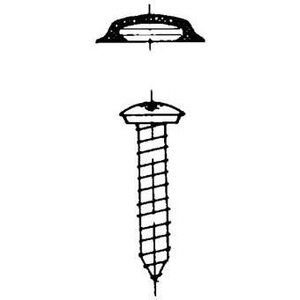 Peitetulppa ruskea 20 kpl ja ruuvi 3,9 x 22 mm