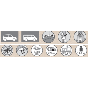 Berger Cilento Eco SUV minibussin pakettiautoon kylki-, takateltta