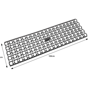 Milenco kitkamatto ristikkoprofiililla 106 x 33 cm 2 kpl