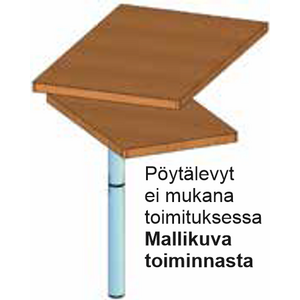 Ilse Pöydänjalka 700 mm, käännettävissä 360°