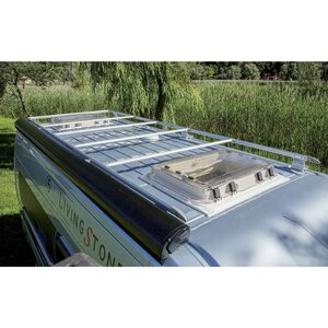 Fiamma Roof Rail kattokaiteet Ducato-, Jumper-, Boxer H3, väri syvän musta