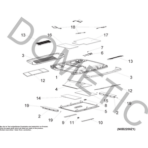 Dometic Parts B2200, B 2600 ilmastointilaitteen hiilisuodatin