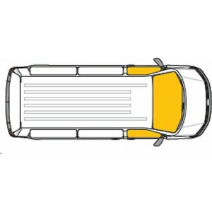 Carbest Lämpöpeite Transit 2007-2014, musta sisäpuoli