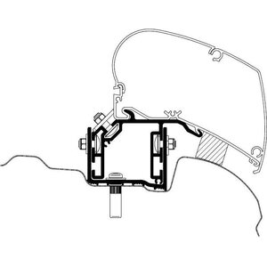 Thule kiinnityssarja VW Crafter 2017- LHD L3H3 / L4H3 / L5H3