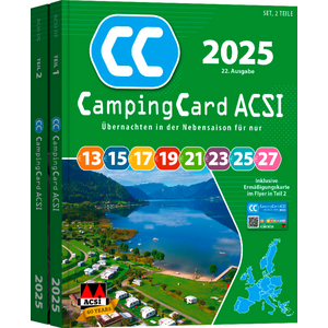 ACSI CampingCard 2025 alennuskortilla saksankielinen