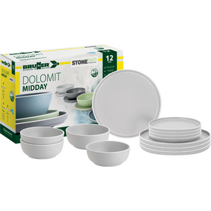 Brunner Dolomite 12 osainen astiastot, harmaa tai bílá