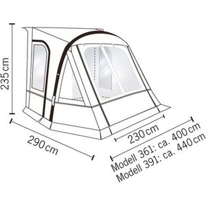 Reimo Tent ADRIA ACTION 391 AIR- ilmakaariteltat