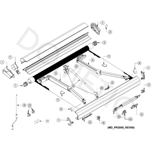 Dometic Parts PR2000 4M markiisin suojakorkki vääntövarsiin