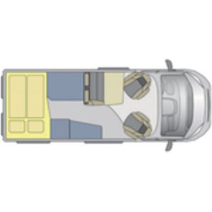 Makuuhuonekonsepti XXL- laajennus pakettiautoihin L1-L3, H2