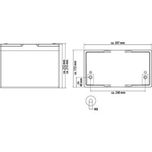 McCamping LiFePO4 akut MC-LB100 / MC-LB150