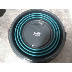 Silikoniämpäri harmaa/ petrooli 10L