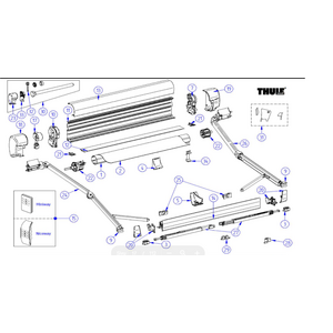 Thule joustovarren etukiinnikepari 8000