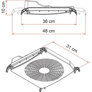 Fiamma Tuuletin turbo kit 12 v kattoluukkuun