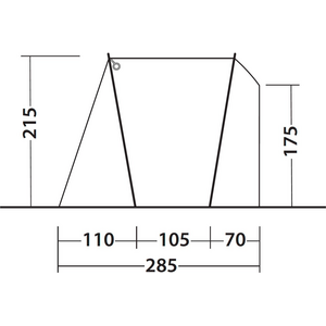 Outwell takateltta 175-205 cm