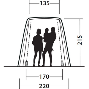 Outwell takateltta 175-205 cm