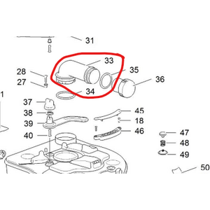 Thetford 565 E Jätesäiliön tyhjennysputki