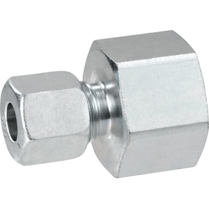 GOK Kierrettävä liitin 8 mm helmiliitoksella ja 1/2" kierteellä, sink