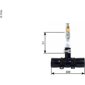 T-haara ilmausruuvilla 100 x 50 mm, nestekie