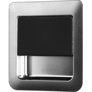 Pikalukko 55 x 59 mm ovenpaksuuksille 12–18 mm mattakromi/musta