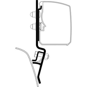 Thule (R) 4200 / 5200 Markiisikiinnikesarja VW T2 / T3 -malleihin
