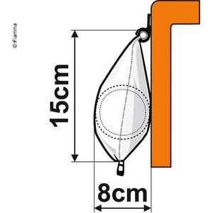 Fiamma (R) Caravanstore XL 310 cm musta/harmaa