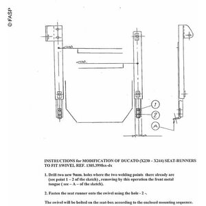 Fasp Kääntöalusta Ducato 230 / 244 kuskin puoli, isri