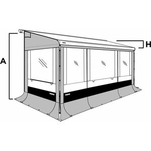 Thule Sivuseinät 230-244 cm 300 cm 9200 M