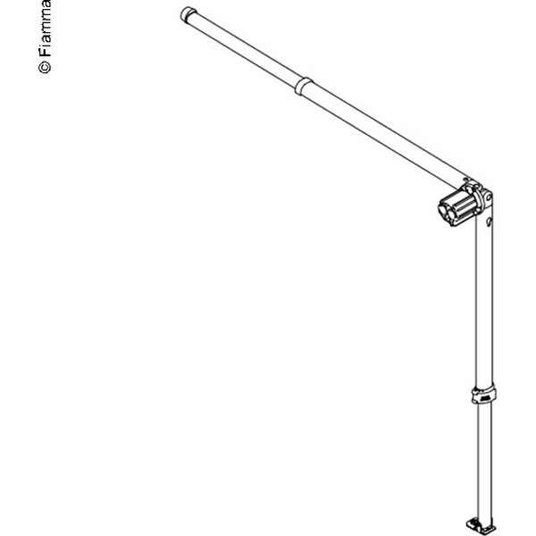 Caravanstore XL, 360-550 cm, oikea jalka / seinätuki